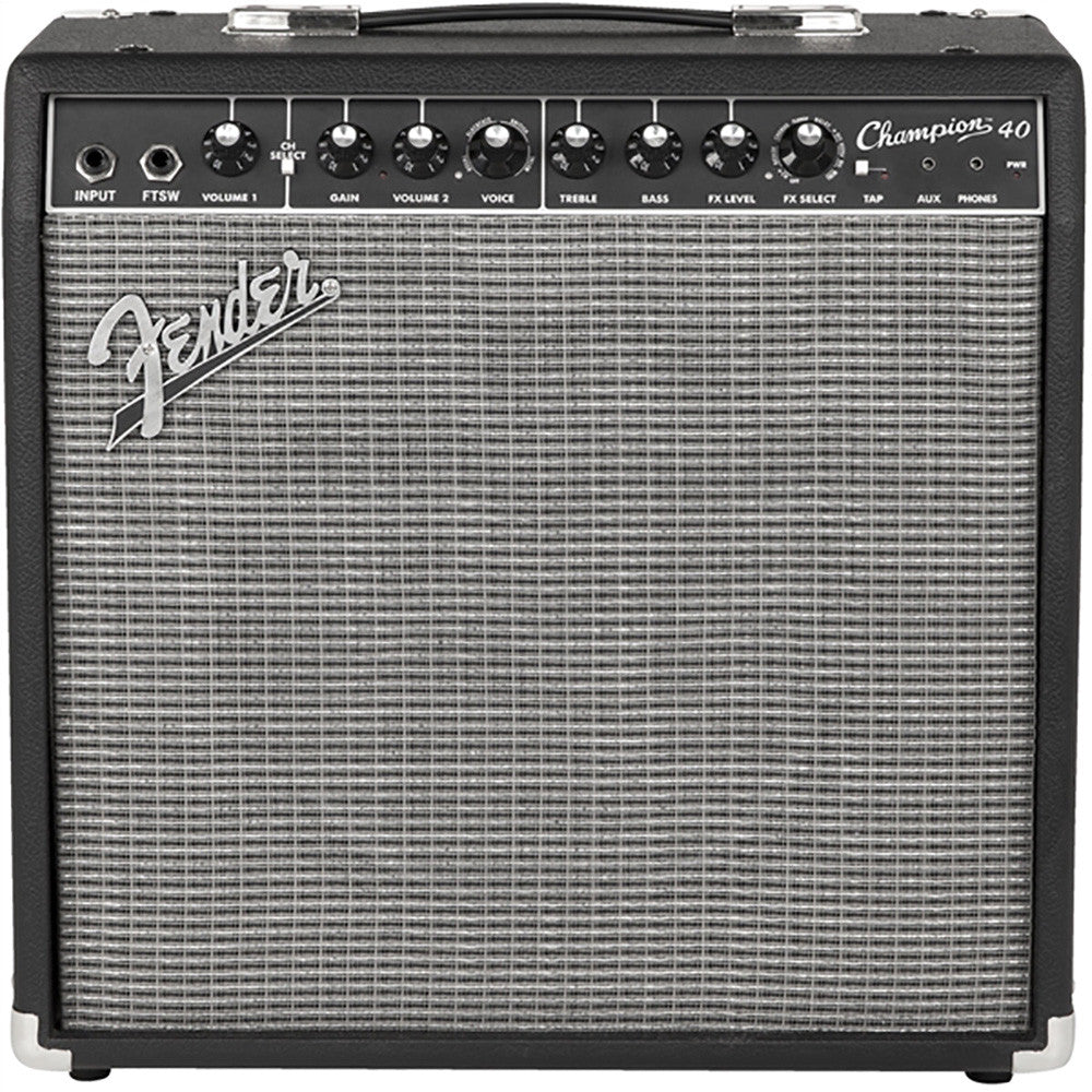 Fender Champion 40-Watt 1 x 12" Guitar Combo Amplifier, 120V