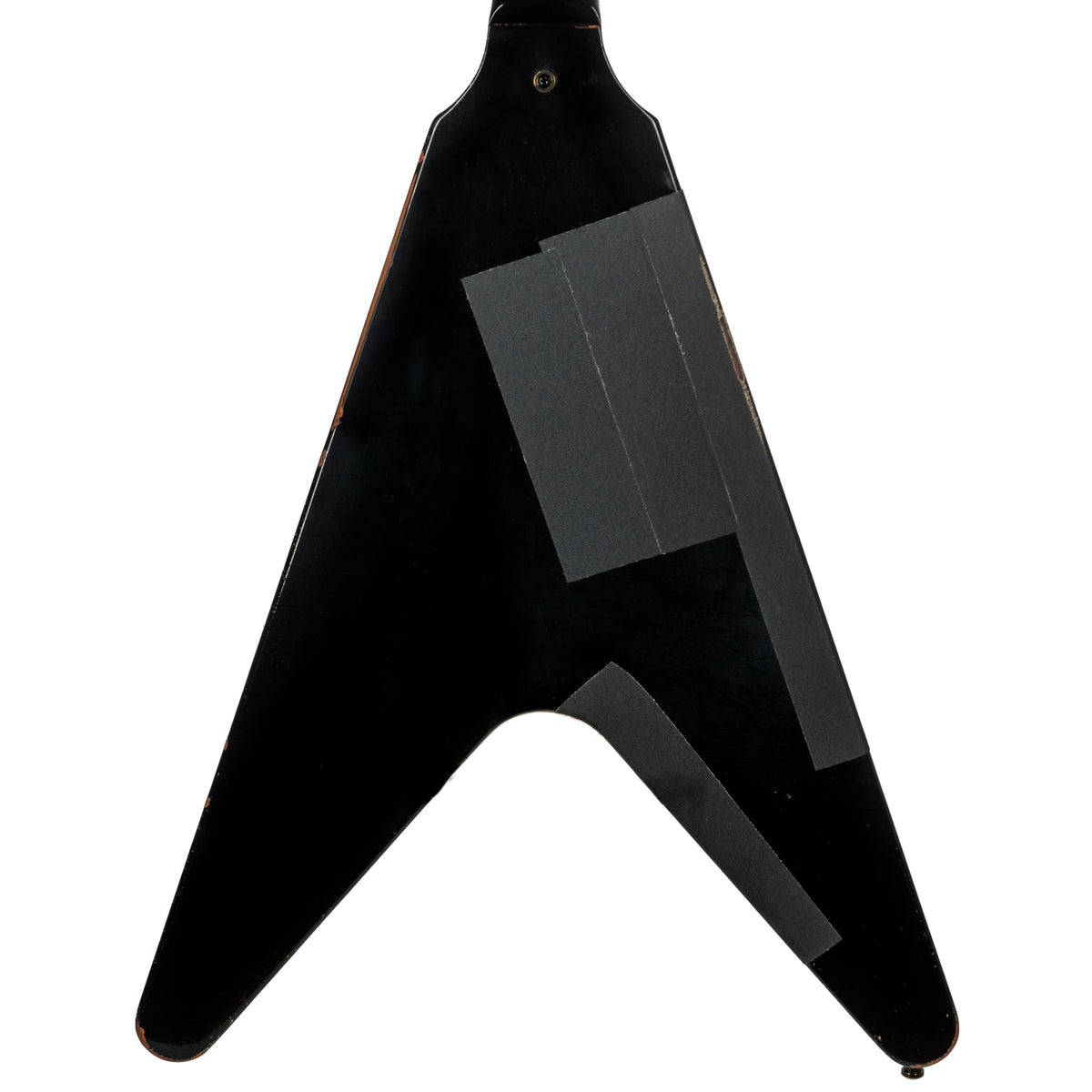 Gibson Custom Kirk Hammett 1979 Flying V, Murphy Lab Replica Aged Ebony Electric Guitar