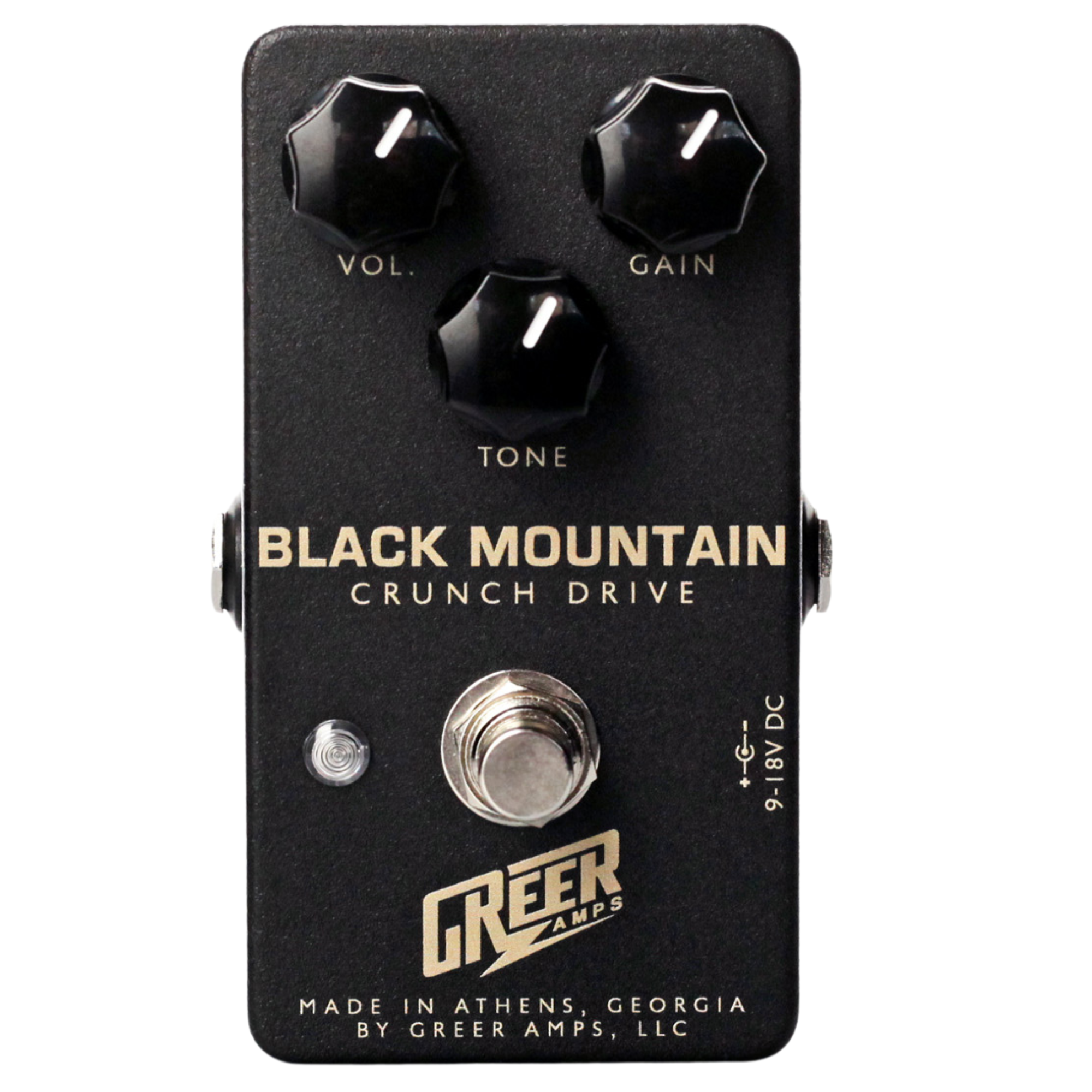 Greer Amps Black Mountain Crunch Drive Effect Pedal
