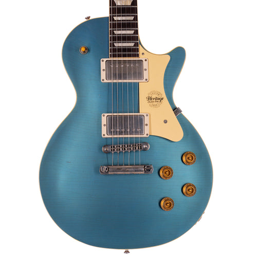 Heritage Custom Shop Core Collection H-150 Plain Top Artisan Aged Electric Guitar, Antique Pelham Blue