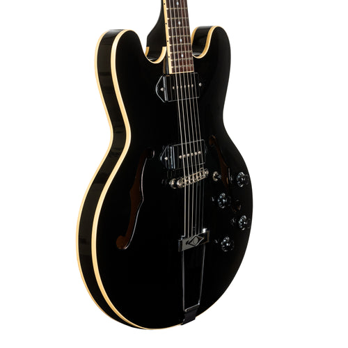 Heritage Standard H-530 Hollow Body Electric Guitar, Ebony Finish, Limited