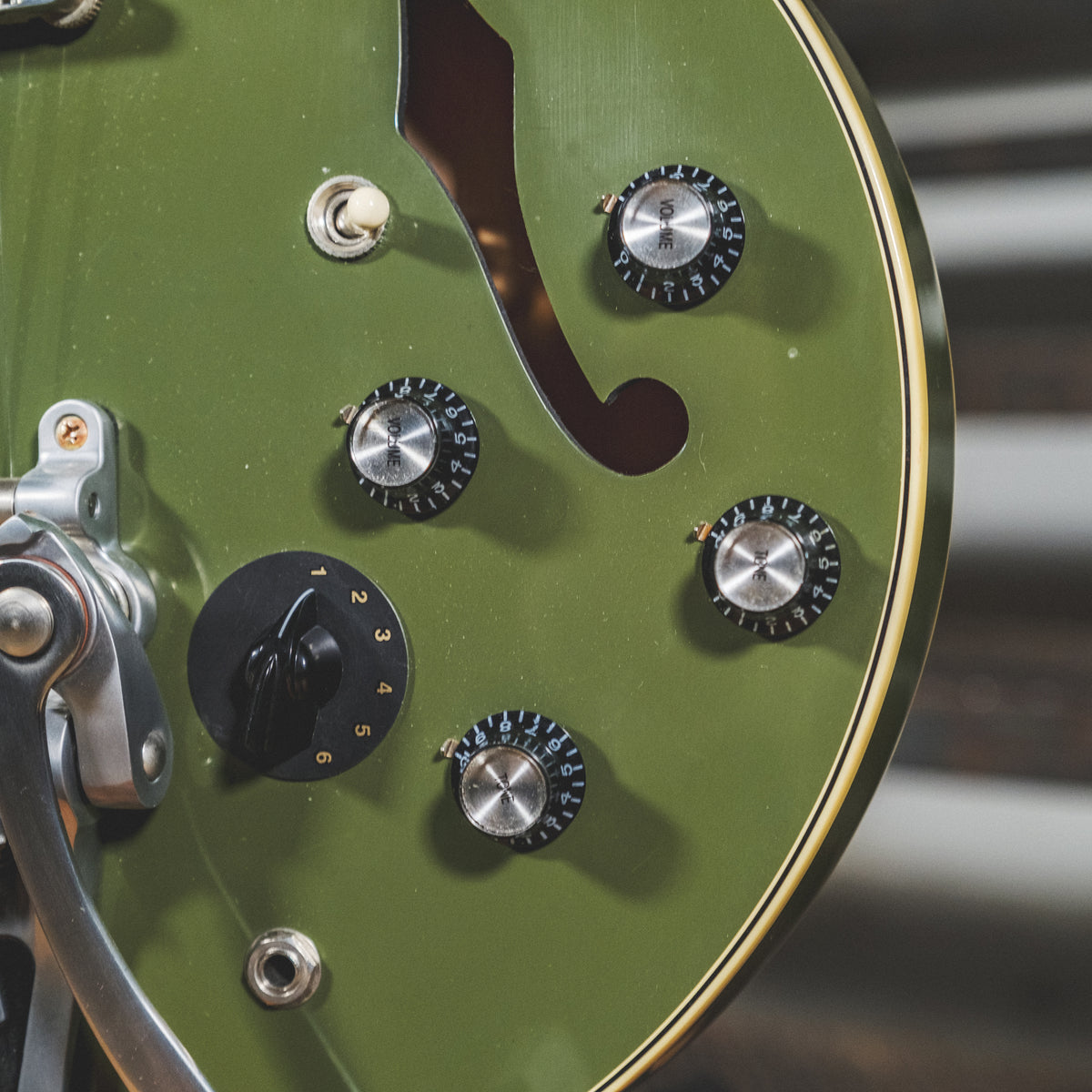 Gibson 2016 1964 ES-345 Olive Drab With Bigsby And OHSC - Used