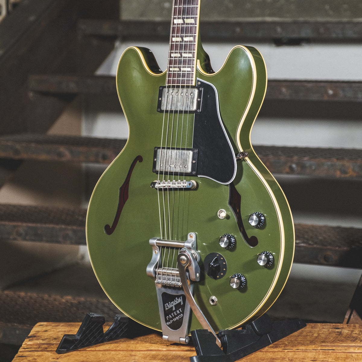 Gibson 2016 1964 ES-345 Olive Drab With Bigsby And OHSC - Used