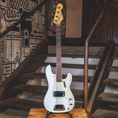 Fender American Vintage Reissue '63 Precision Bass, Sonic Blue With OHSC - Used