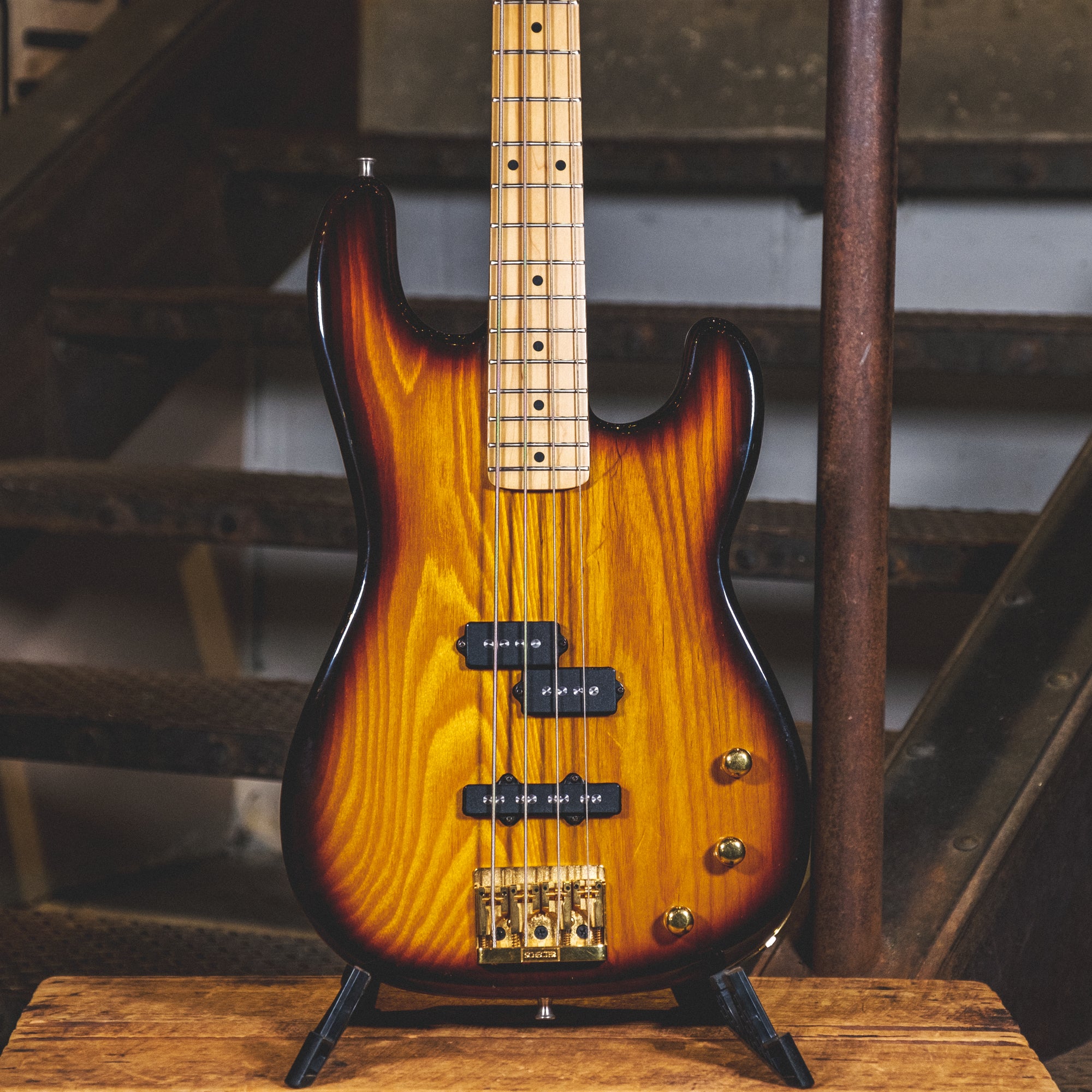 Schecter 1980s PJ Bass, Sunburst With Hardcase - Used – Russo Music