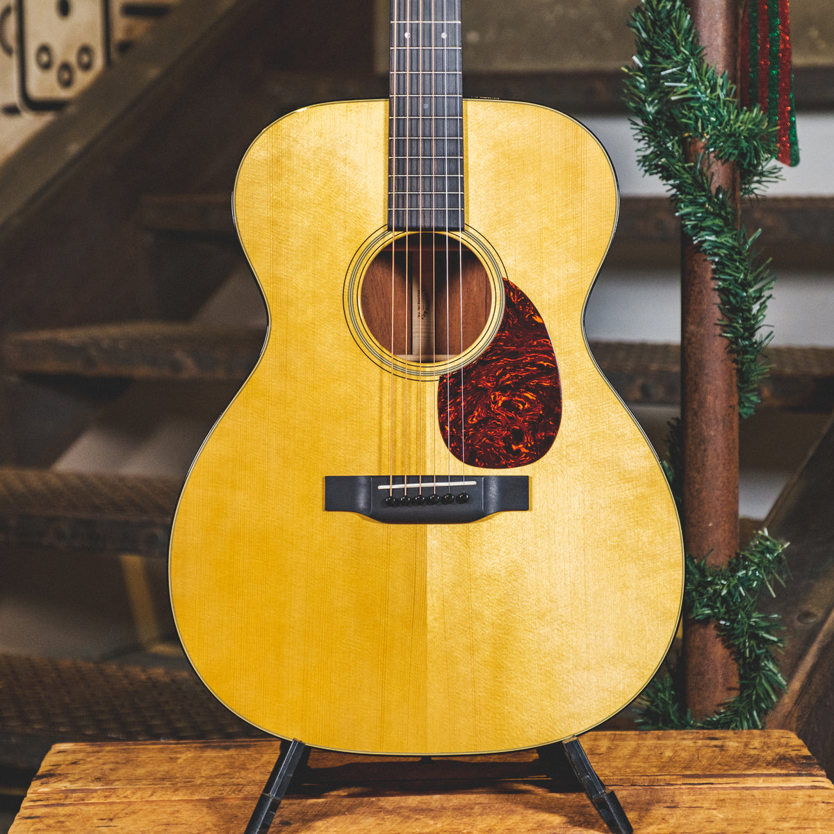 Martin 2021 Custom Shop OM Sinker Mahogany VTS Adironack Spruce Top With OHSC - Used