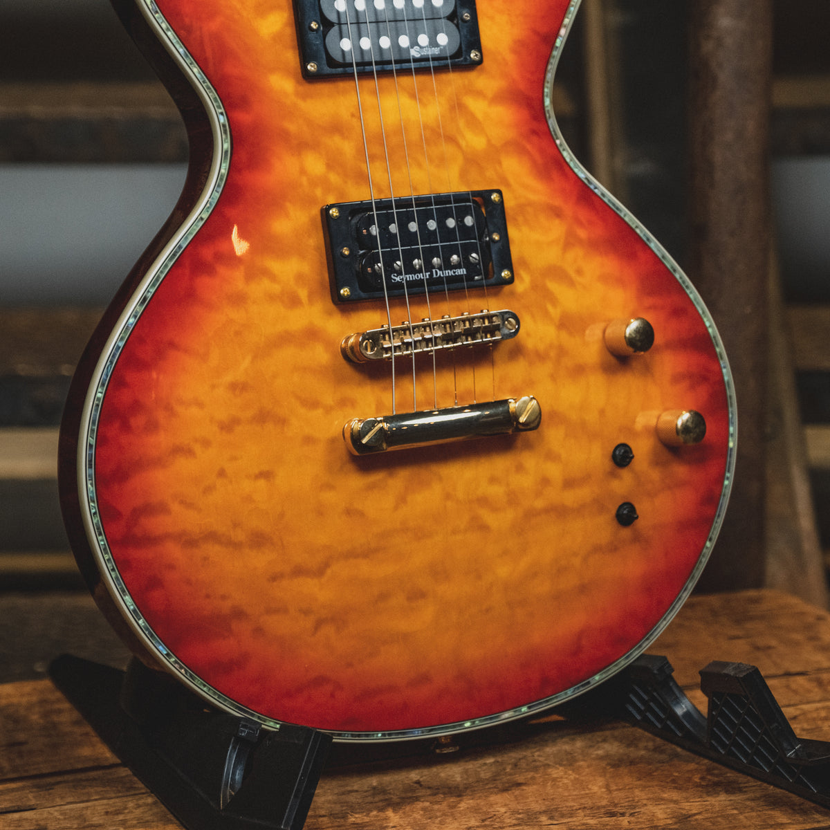 Fernandes 2000s Monterey Elite Cherry Sunburst With Sustainer - Used