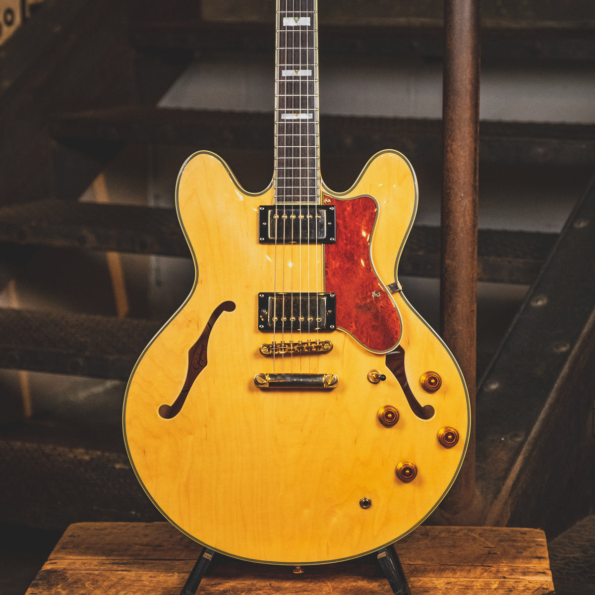 Epiphone 2011 Sheraton 2 Natural With Gig Bag - Used