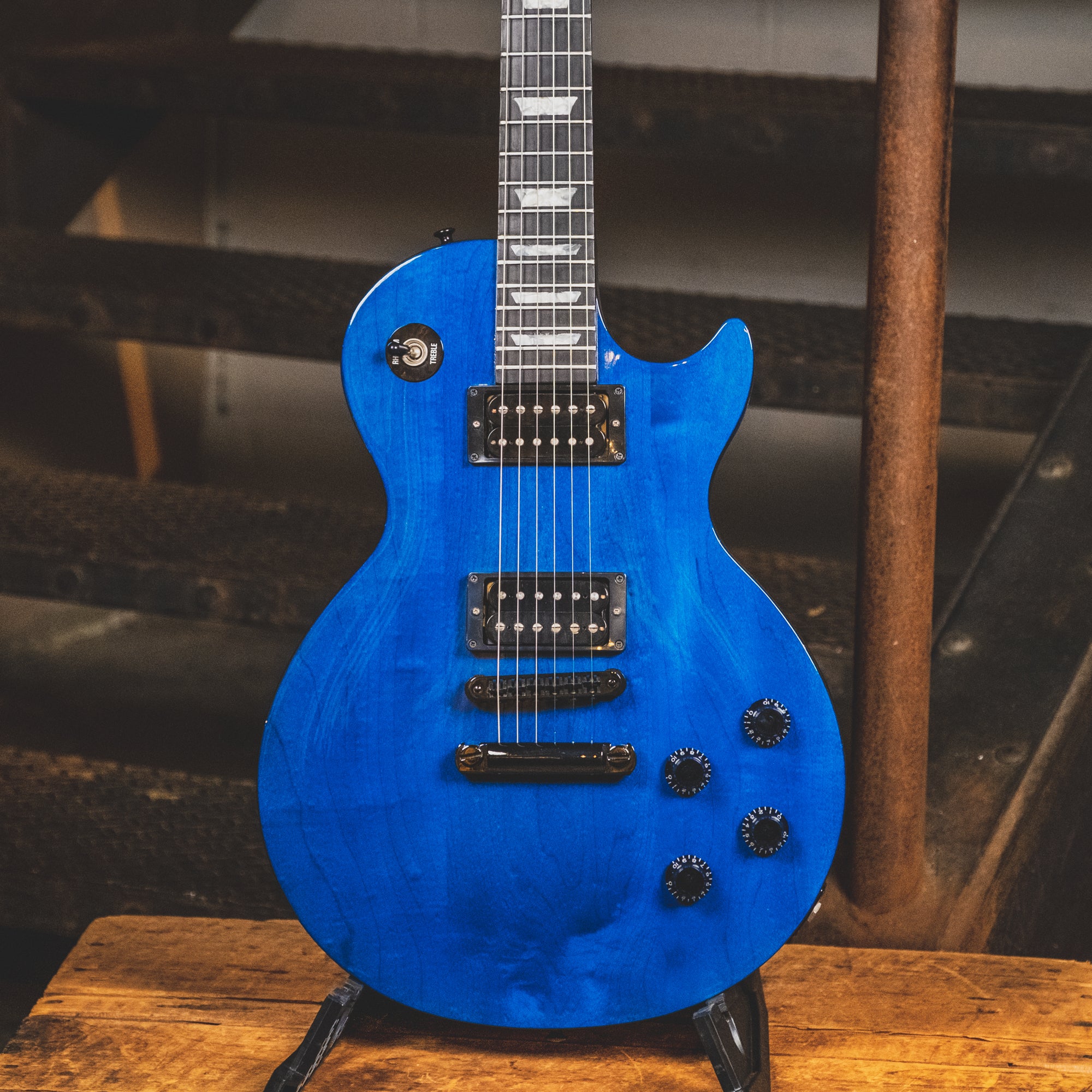 Gibson LesPaul Studio Lite　青　限定モデル　ジャンク Gibson 1993 Les Paul Studio Lite Trans Blue With Hard Case - Used