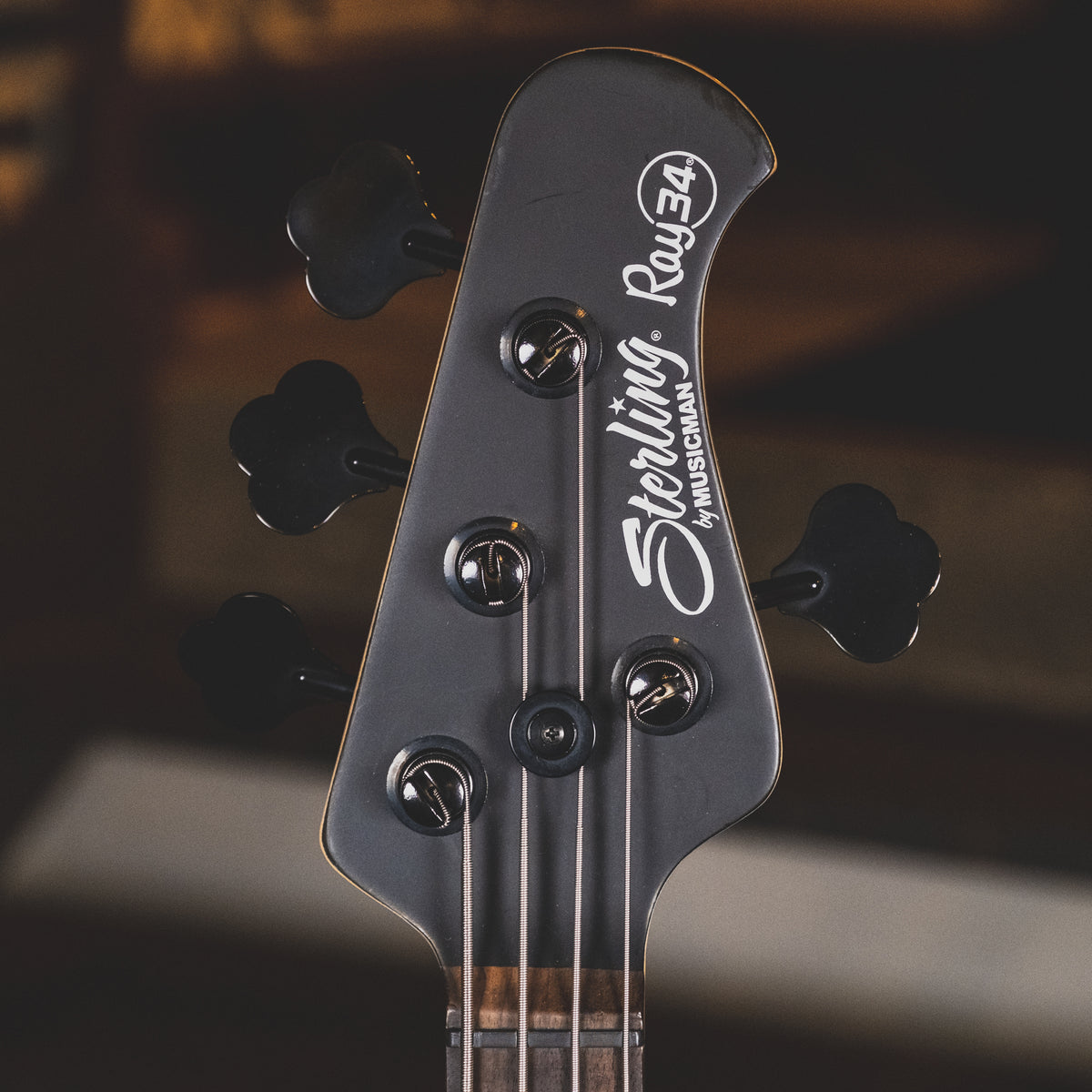 Music Man Sterling Ray34 Black With OGB - Used