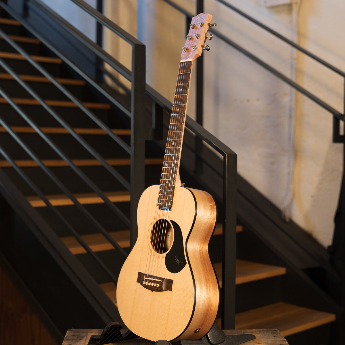 Maton 2020 Mini EM-6 Acoustic Guitar, Natural With OHSC - Used