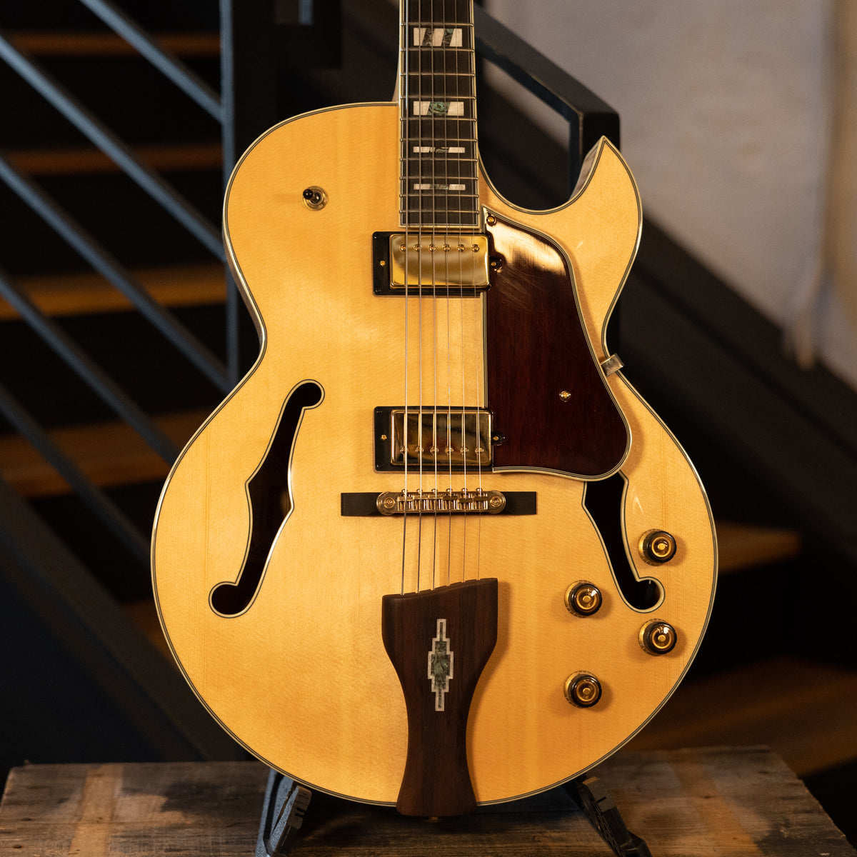Ibanez 2019 LGB30-NT George Benson Signature Electric Guitar, Natural With OHSC - Used