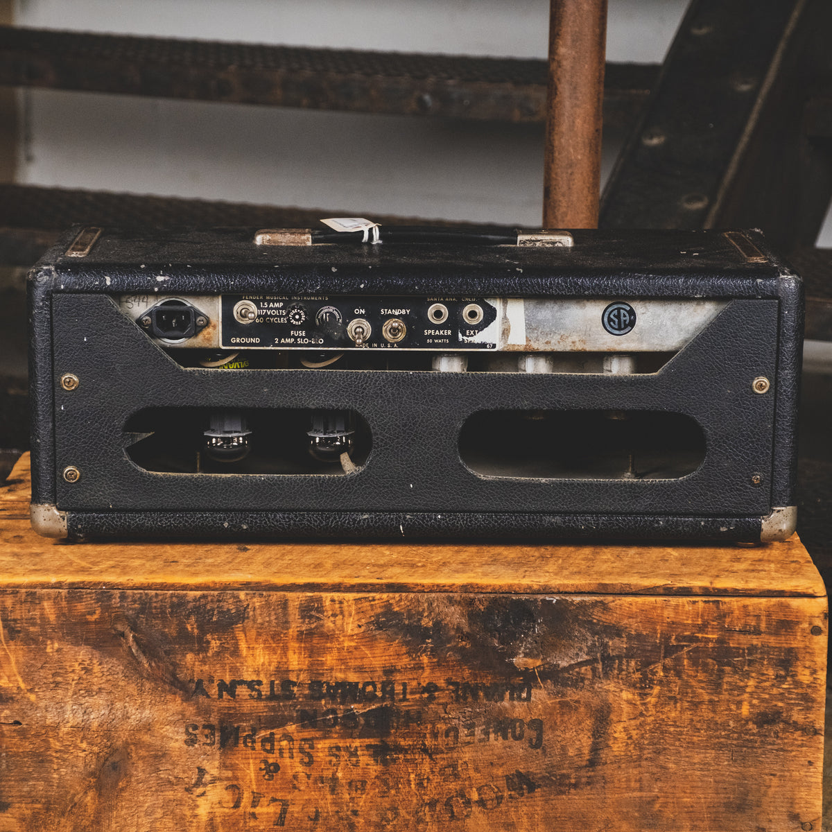 Fender 1969 Bassman Drip Edge Tube Amplifier Head - Used