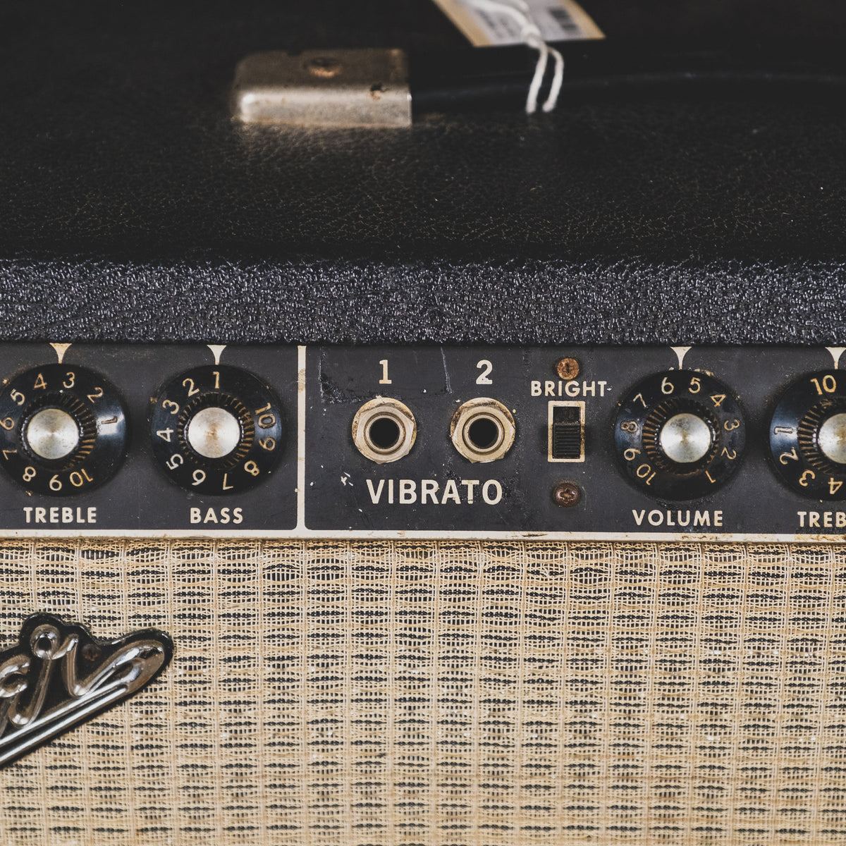 Fender 1966 Bandmaster Black Panel Tube Amplifier Head - Used
