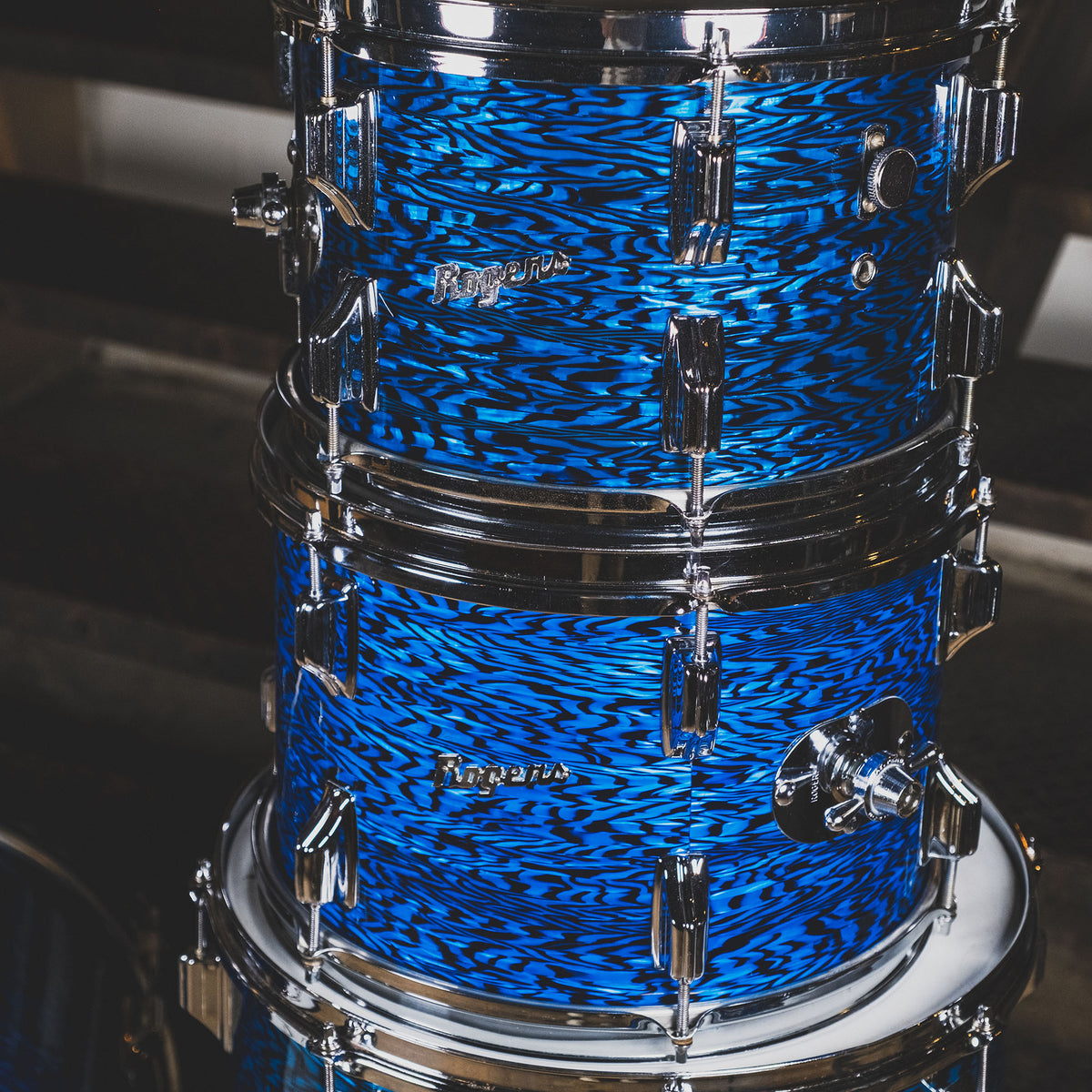 Rogers 1960s Holiday Blue Onyx Drum Kit - Used