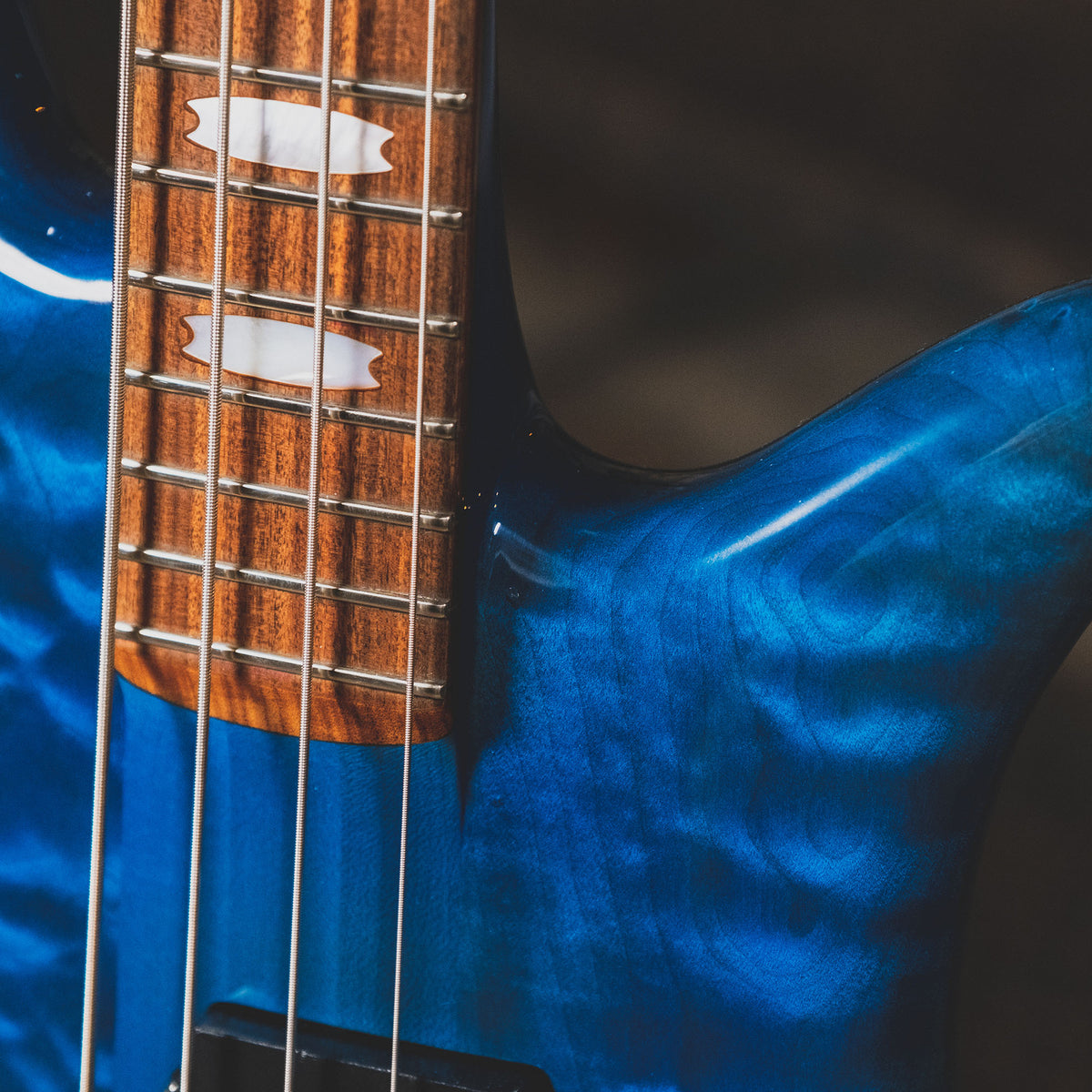 Spector 1991 NS-2 Bass Guitar, Blue With Gig Bag - Used