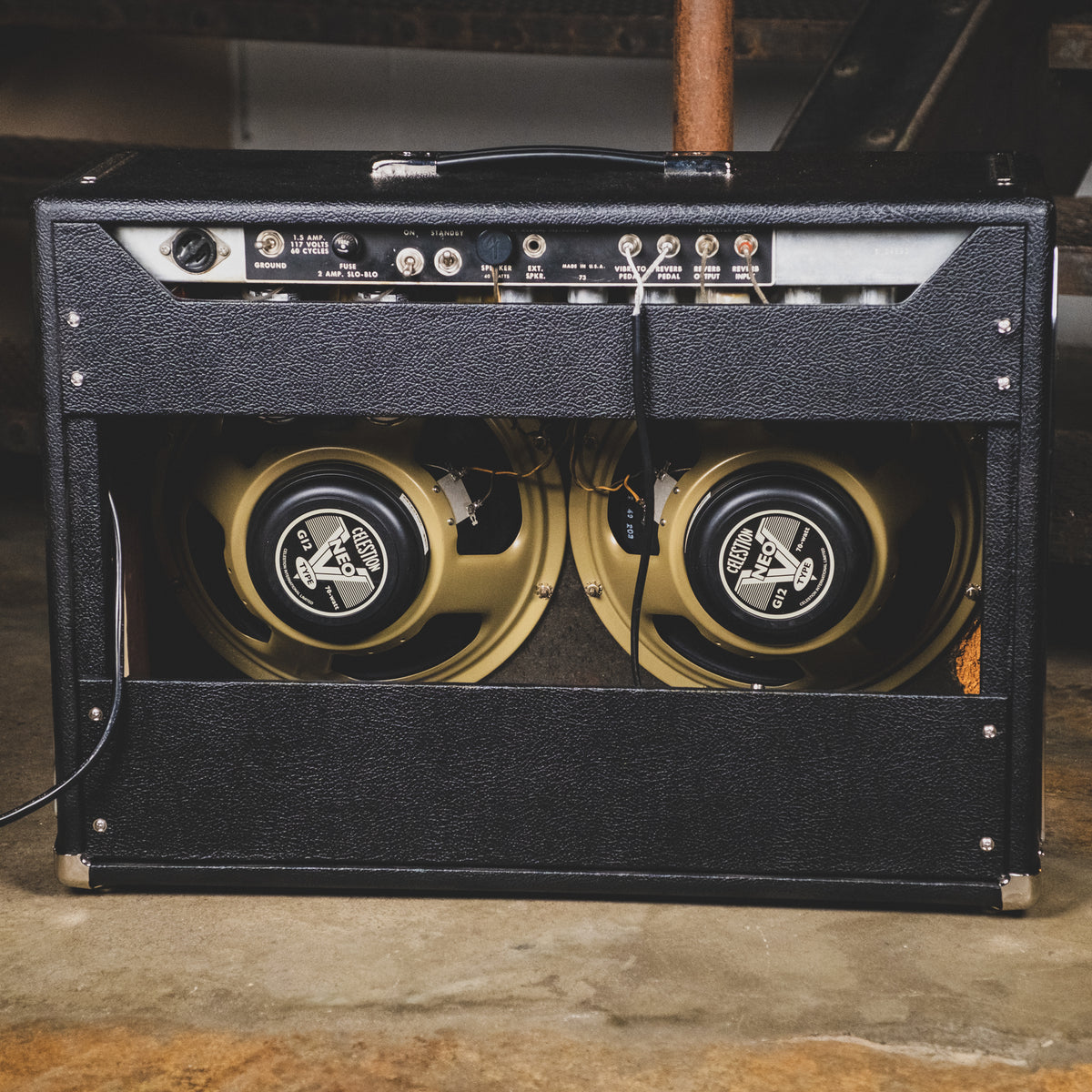 Fender 1966 Pro Reverb 2x12" Tube Combo Guitar Amplifier - Used