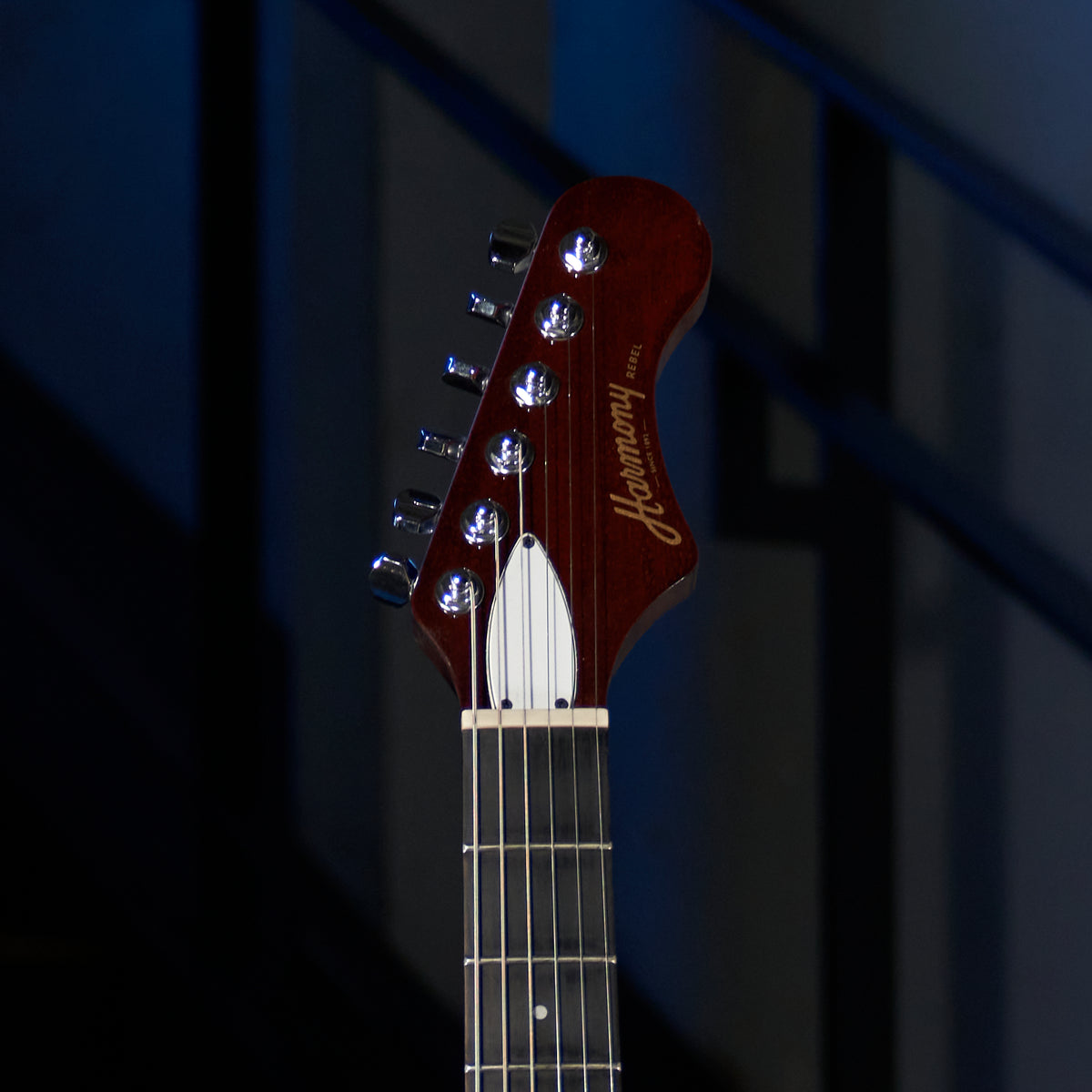 Harmony Rebel Electric Guitar, Ebony, Burgundy - Used