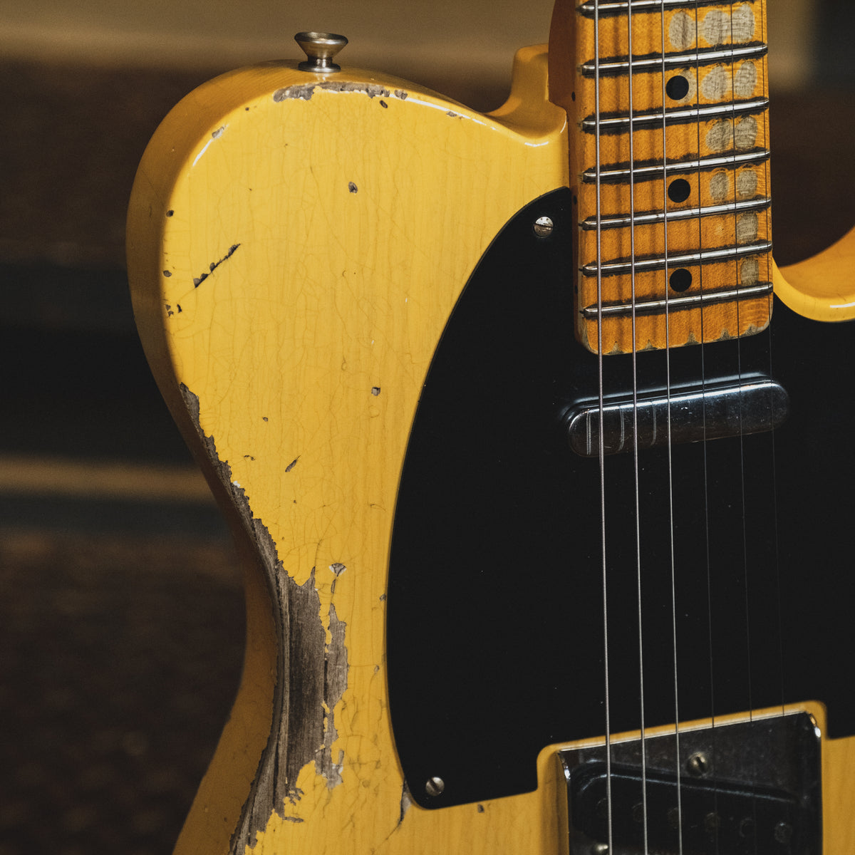 Fender Custom Shop 2020 70th Anniversary Broadcaster Electric Guitar, Heavy Relic, Butterscotch Blonde With OHSC - Used
