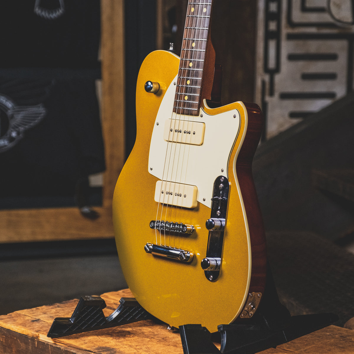 Reverend 2017 Charger 290 Electric Guitar Goldtop Darkback, Russo Music Exclusive - Used