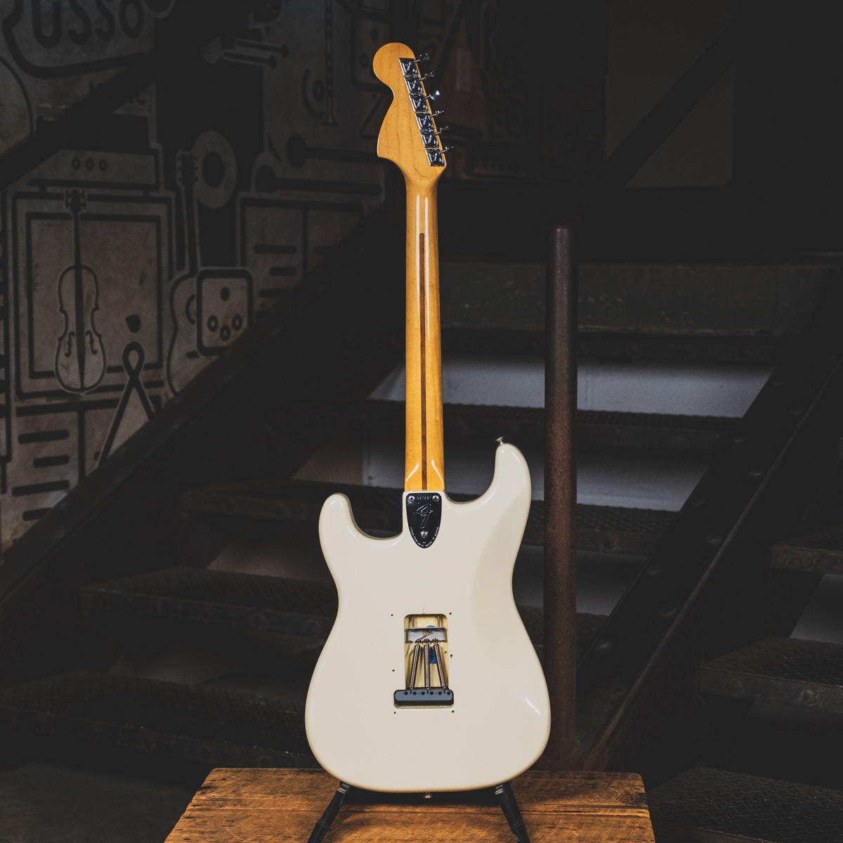 Fender 1973 Stratocaster Electric Guitar, Olympic White Refin With OHSC - Used