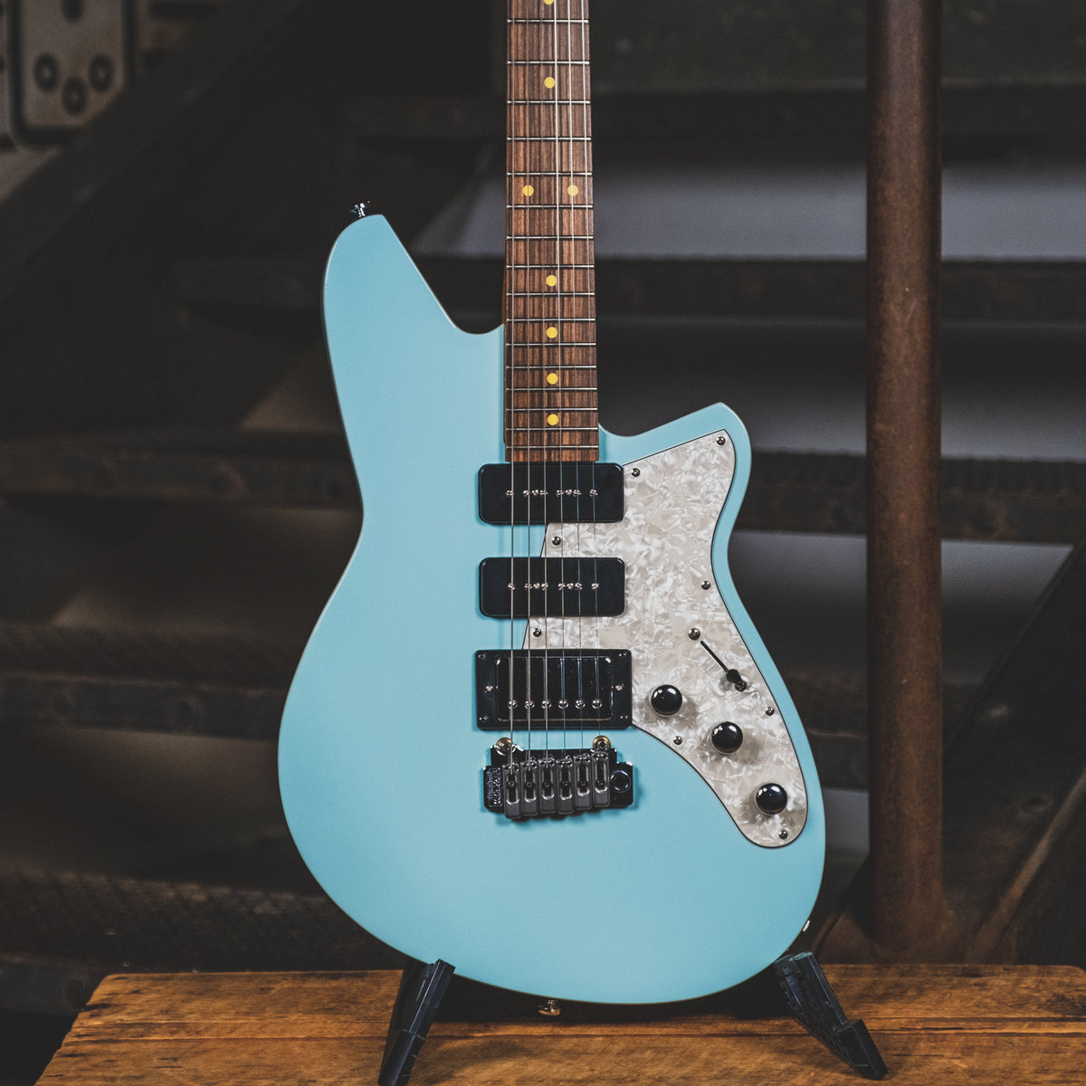 Reverend 2020 Six Gun HPP Electric Guitar, Chronic Blue - Used