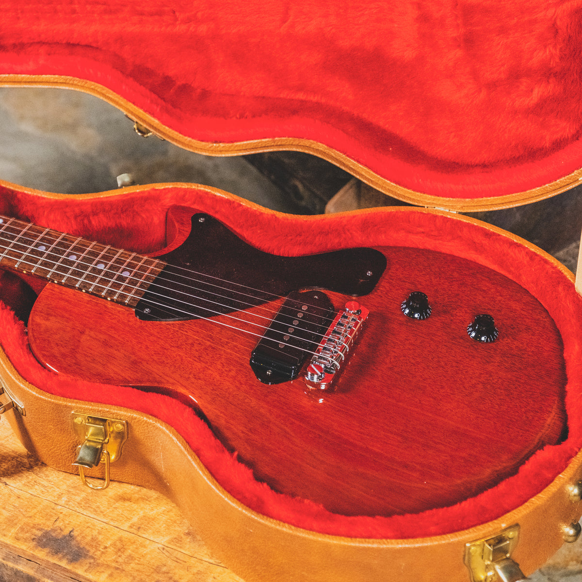 2015 Gibson Les Paul Junior Electric Guitar, Cherry with OHSC - Used