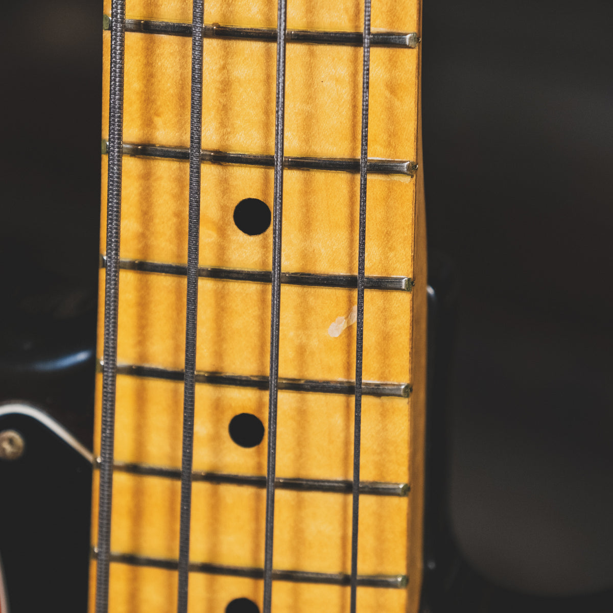 1975 Fender Precision Bass Guitar, 3 Tone Sunburst With Hard Case - Used