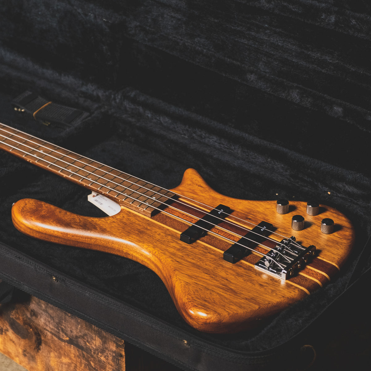 2006 Washburn Taurus T24 Bass Guitar, Natural with Gig Bag - Used