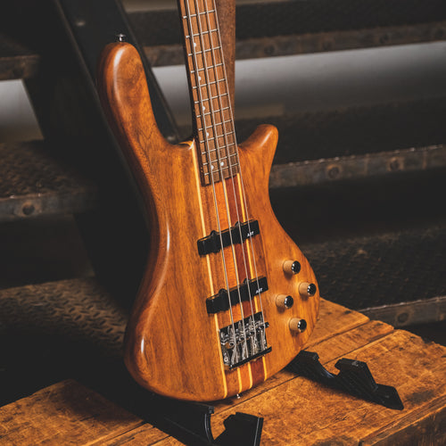 2006 Washburn Taurus T24 Bass Guitar, Natural with Gig Bag - Used