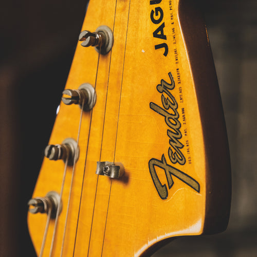 1966 Fender Jaguar Electric Guitar, 3 Color Sunburst, Original Hardshell Case & Parker Body Guard - Vintage