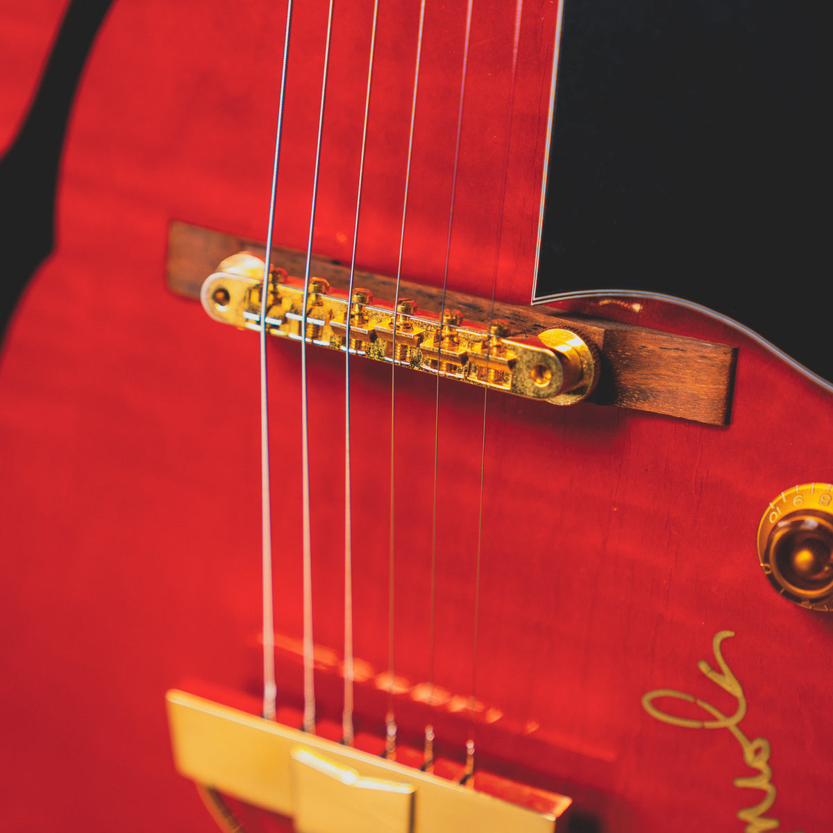 1991 Gibson ES-165 Hollow Body, Autographed by Al Di Meola, Cherry w/OHSC - Used