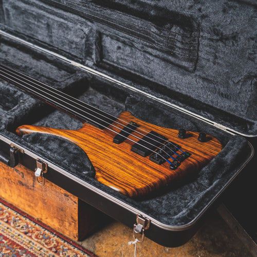 1998 Warwick Dolphin Pro 1 Ovangkol Fretless Bass Guitar with OHSC - Used