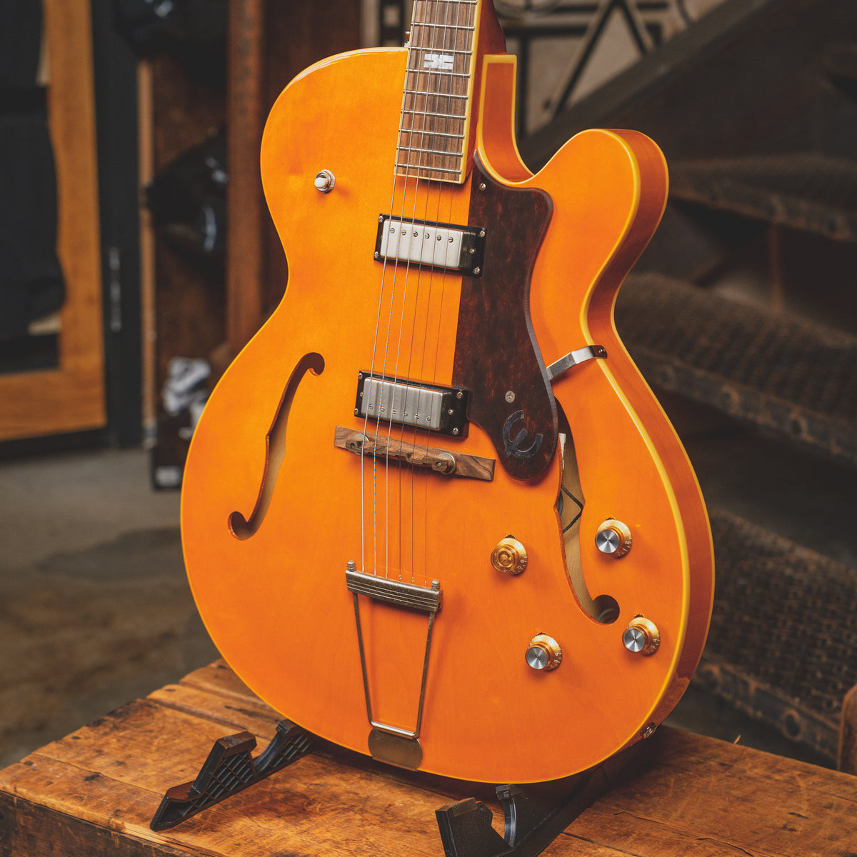 Epiphone Limited Edition John Lee Hooker 100th Anniversary Zephyr Outfit Electric Guitar, Antique Natural With OHSC - Used