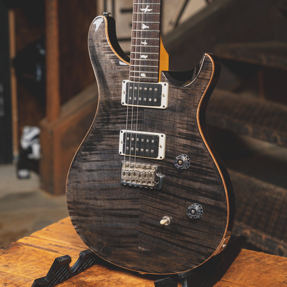2017 PRS CE24 Electric Guitar, Smoke Burst with OGB - Used