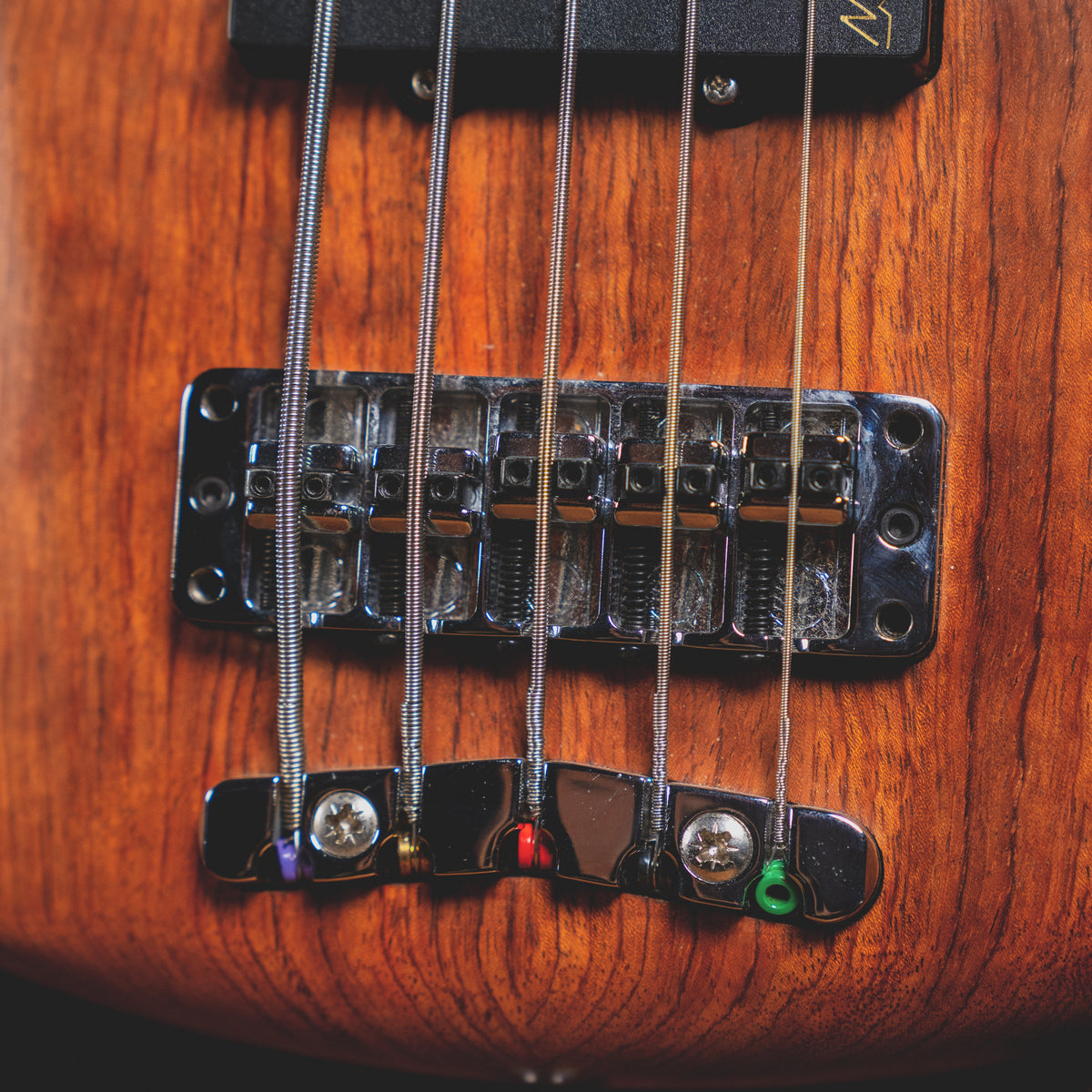 Warwick 2004 Corvette Standard 5 String Bass Guitar, Natural With OHSC