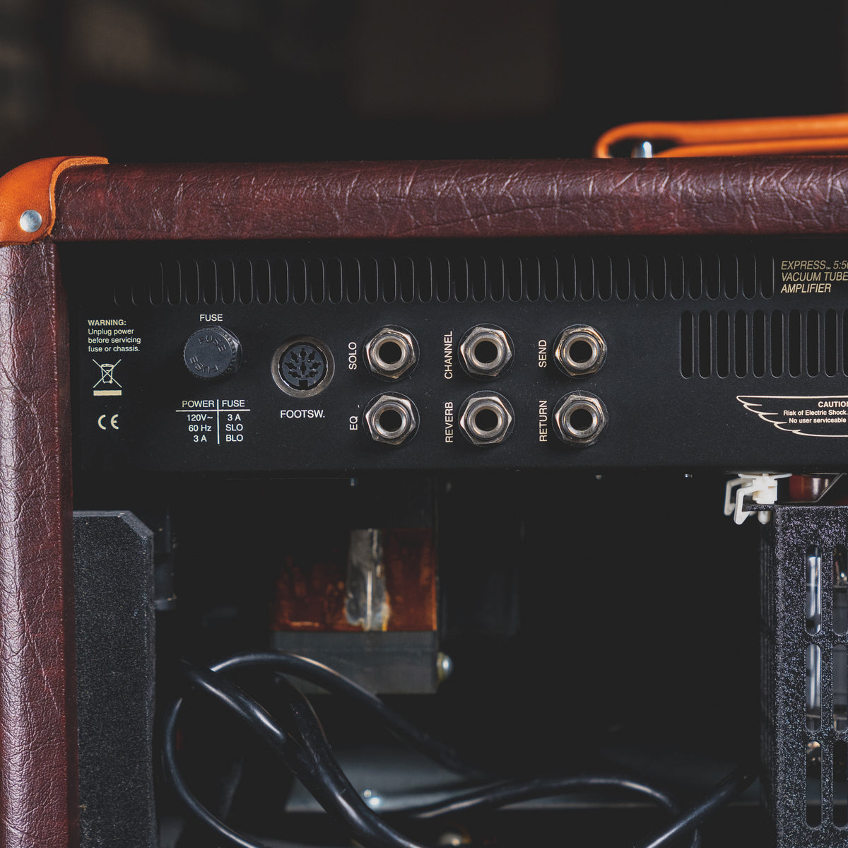 2014 Mesa Boogie Express 50 Amplifier Head and Matching 1x12" Cabinet, British Cabernet Bronco - Used