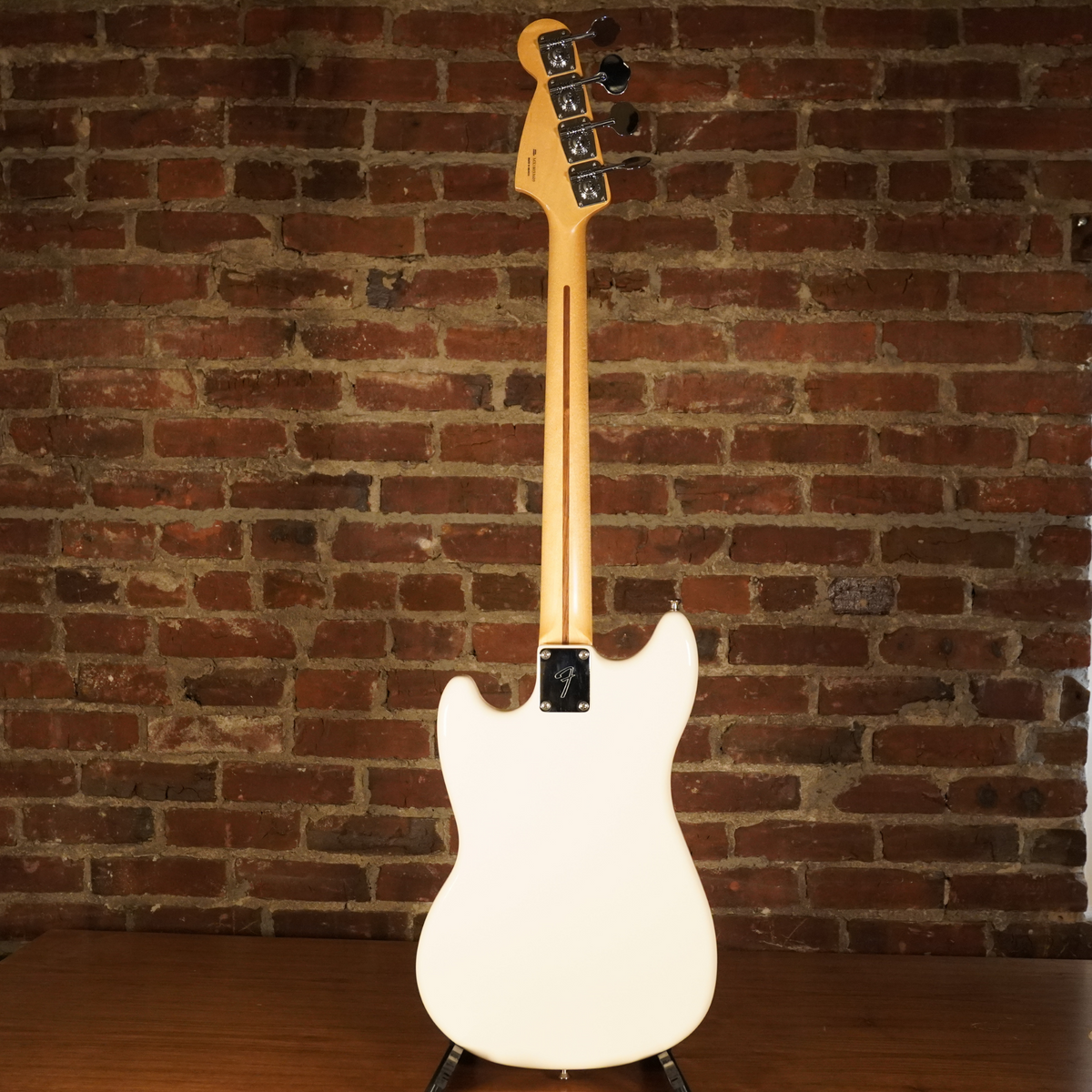 2018 Fender Mustang PJ Bass Olympic White with Case - Used