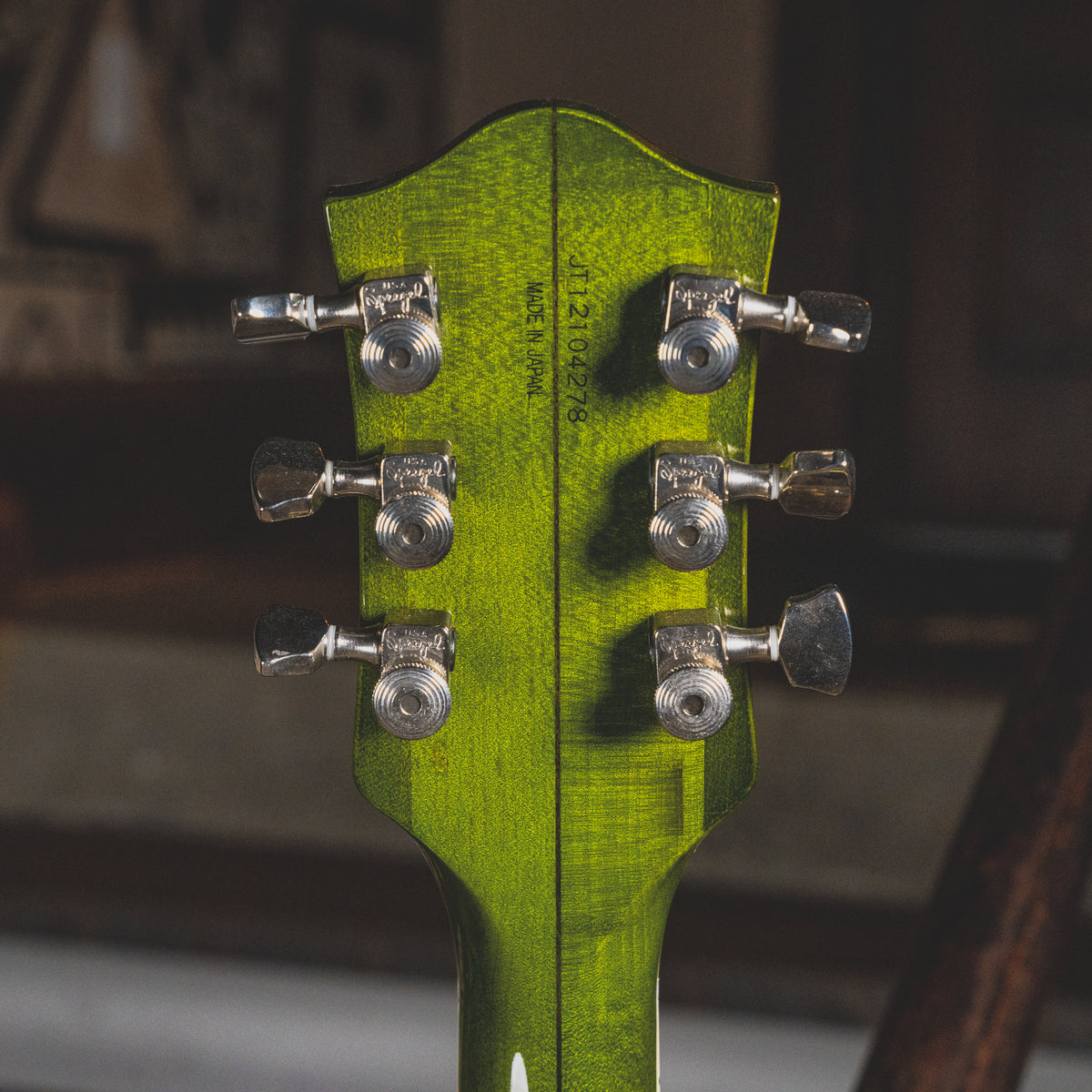 2013 Gretsch G6120SSUGR Brian Setzer Nashville Green Tiger Flame w/ OHSC - Used