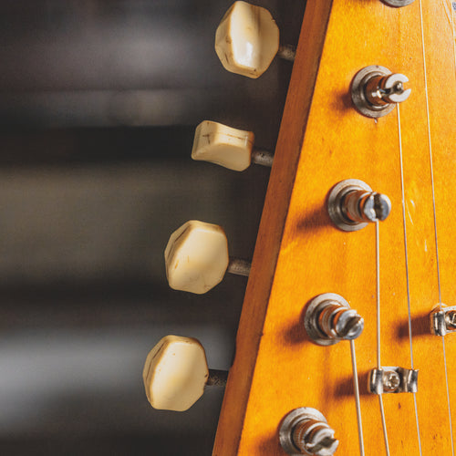 1969 Fender Mustang Olympic White Electric Guitar w/ OHSC - Vintage