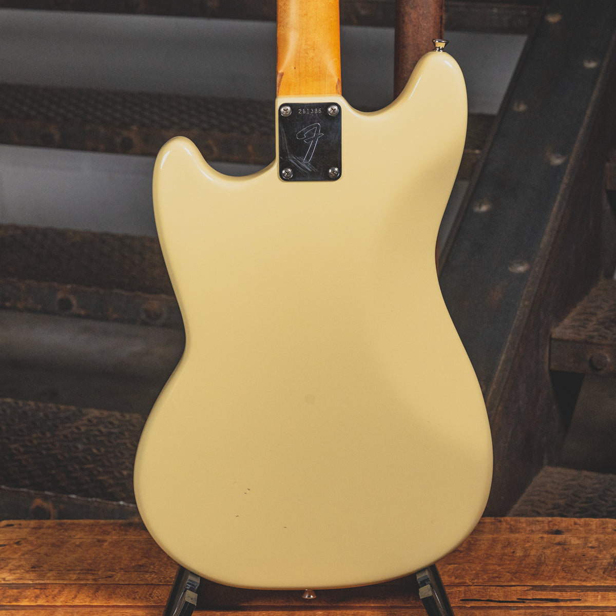 1969 Fender Mustang Olympic White Electric Guitar w/ OHSC - Vintage