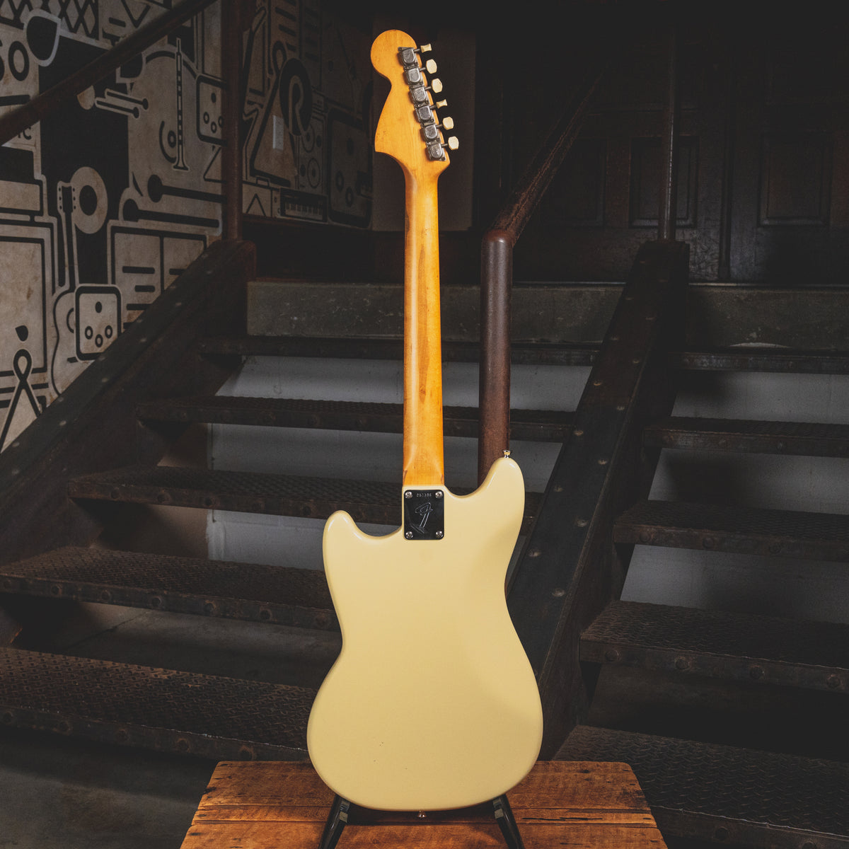 1969 Fender Mustang Olympic White Electric Guitar w/ OHSC - Vintage
