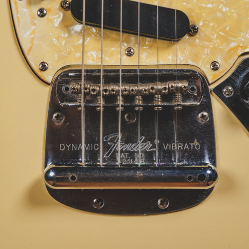 1969 Fender Mustang Olympic White Electric Guitar w/ OHSC - Vintage