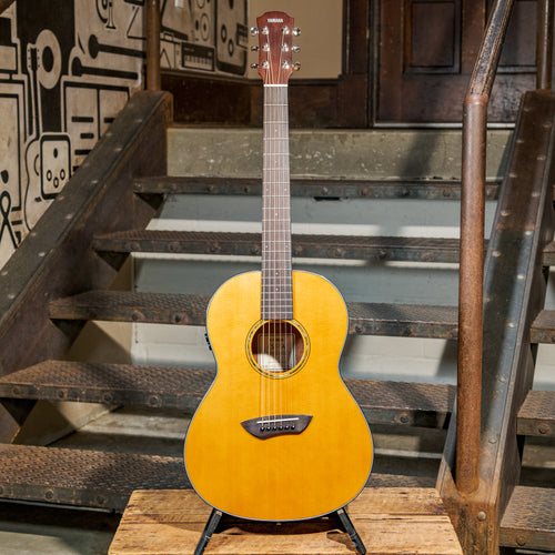 Yamaha CSF TA Transacoustic Parlor Guitar Vintage Natural With Bag - Used
