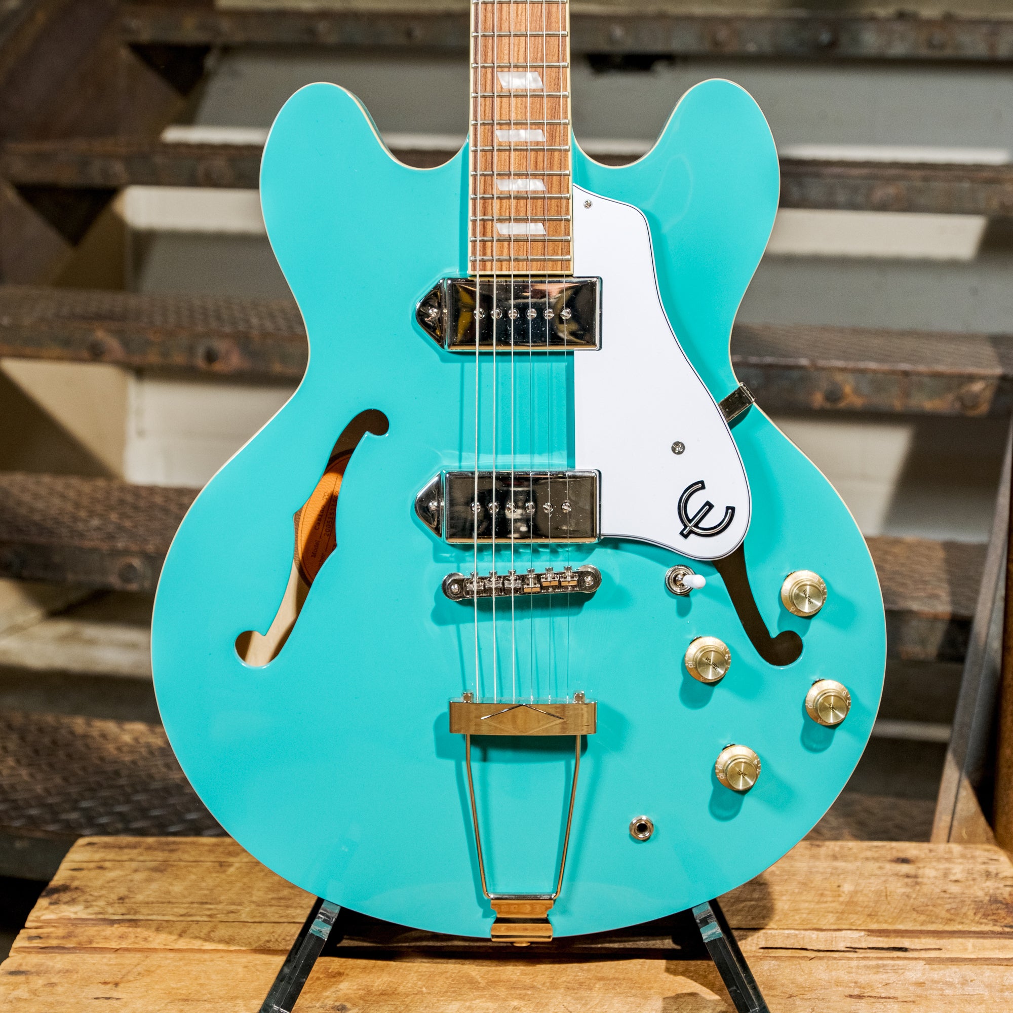ギター Epiphone Casino Turquoise 3fd2cb72f4jJOIPjDsM6cSzmyqxOcm