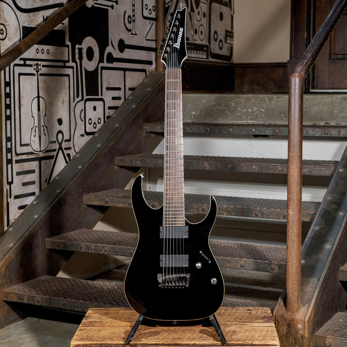 Ibanez Iron Label Series RGIR27FE Black - Used