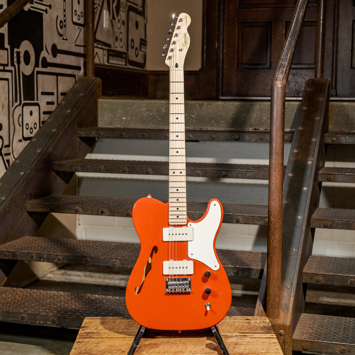 Squier Paranormal Cabronita Thinline Telecaster Fiesta Red - Used