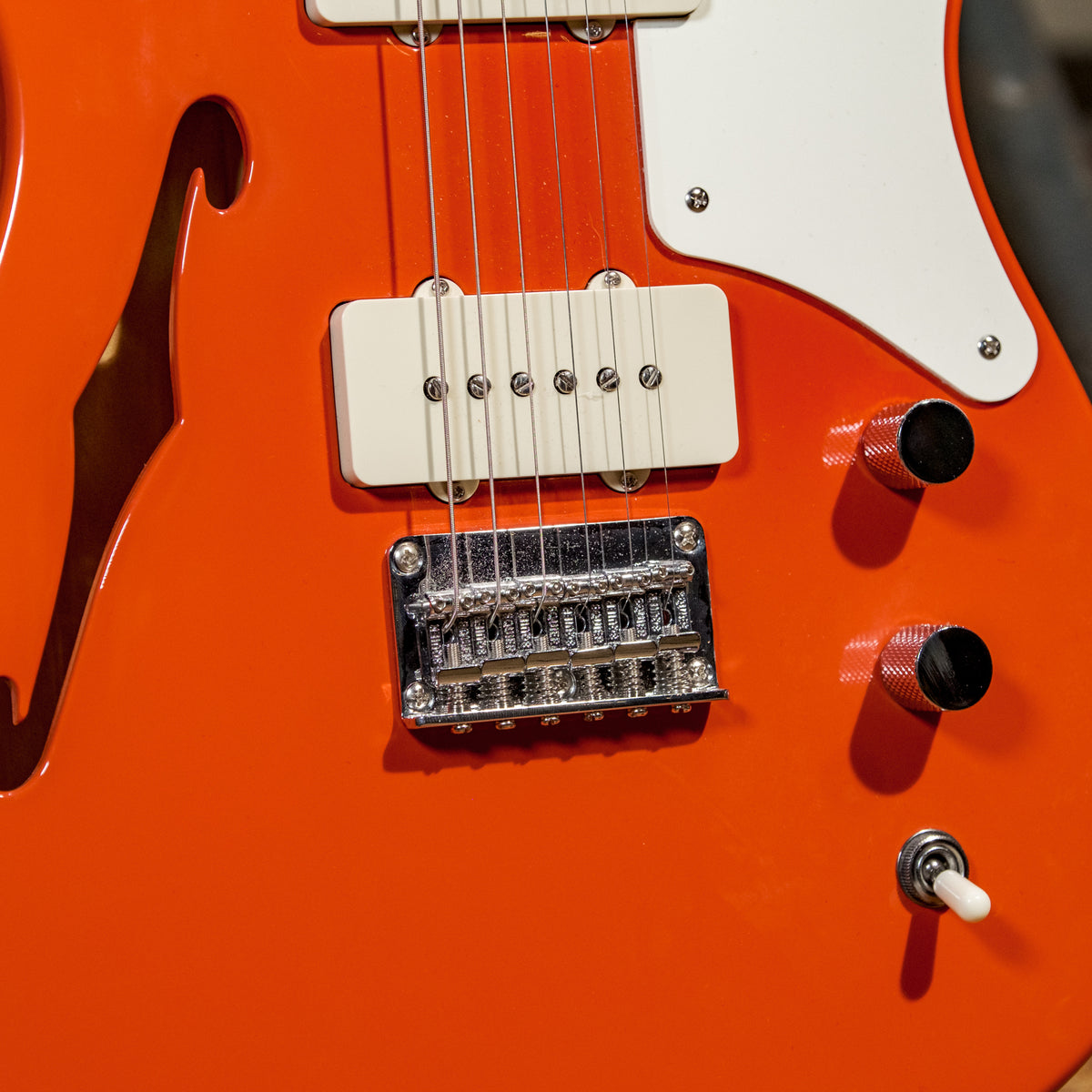 Squier Paranormal Cabronita Thinline Telecaster Fiesta Red - Used