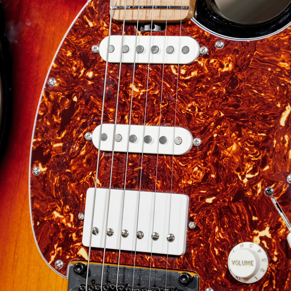 Music Man 2019 Cutlass HSS Vintage Sunburst With HSC - Used