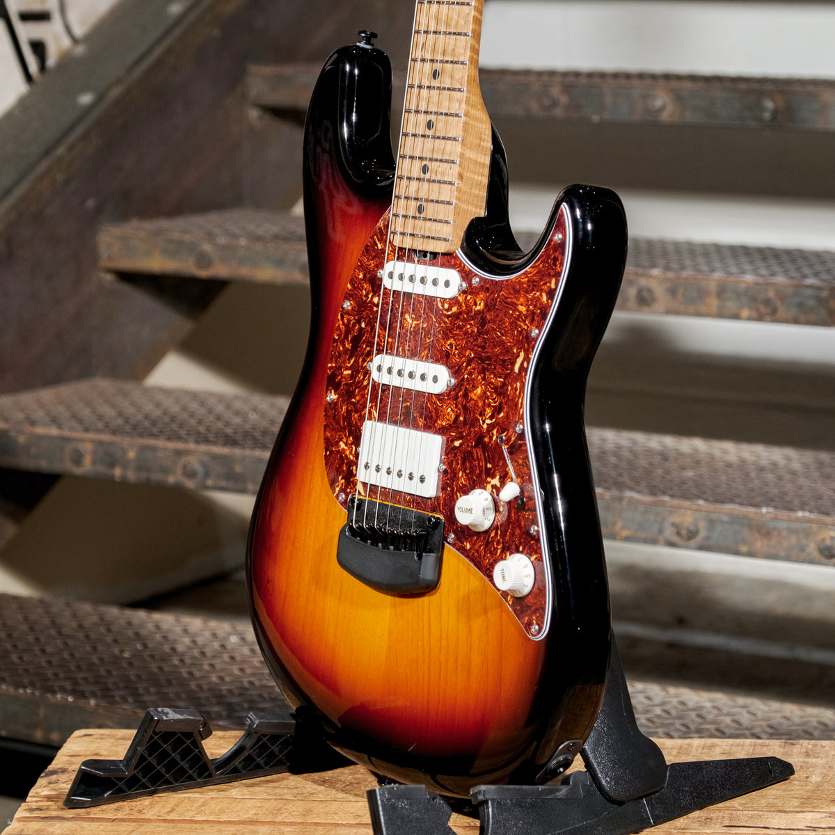 Music Man 2019 Cutlass HSS Vintage Sunburst With HSC - Used